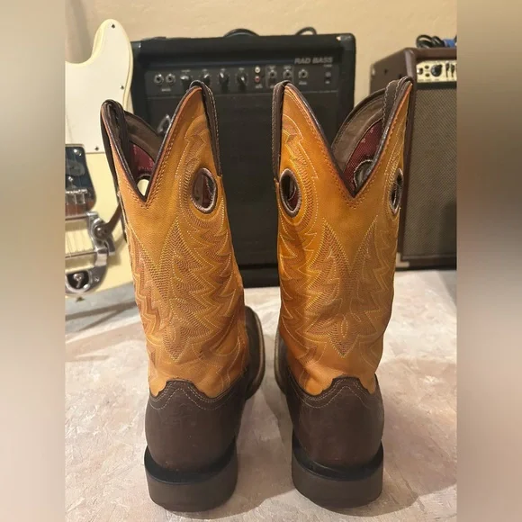 Durango Brown and Red Western Boots - Picture 9 of 13
